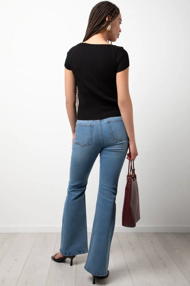 Cap Sleeve Top Black sold by Ackermas product image thumbnail 3