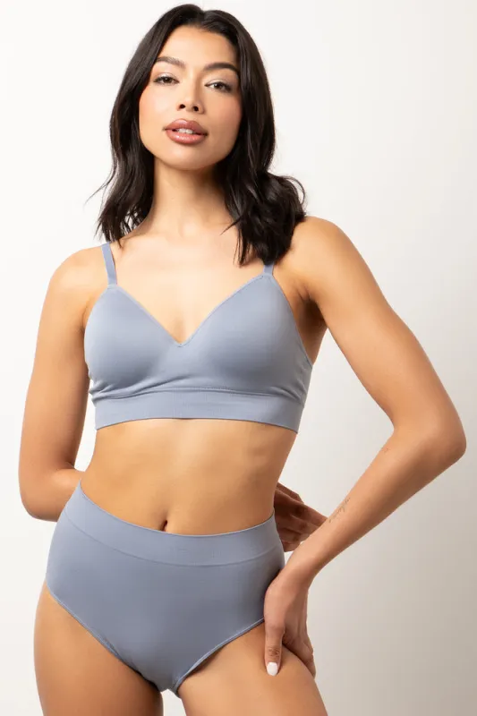 Seamfree Bralette Blue sold by Ackermas