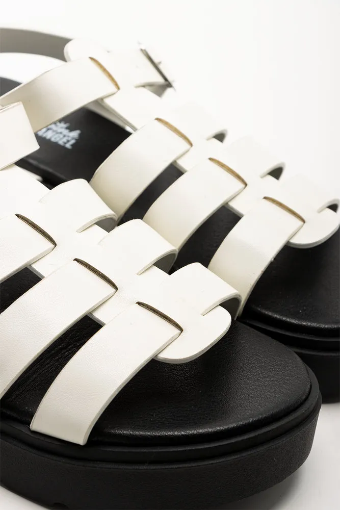 Chunky Caged Sandals White sold by Ackermas product image thumbnail 3