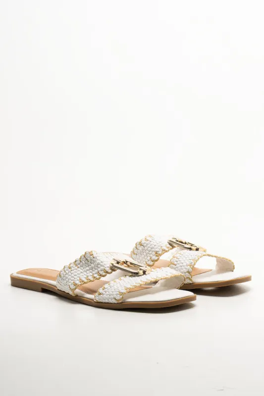 Mule Sandals White sold by Ackermas