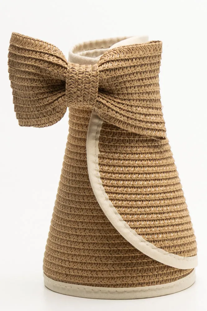 Roll-Up Visor Hat Natural sold by Ackermas product image thumbnail 4