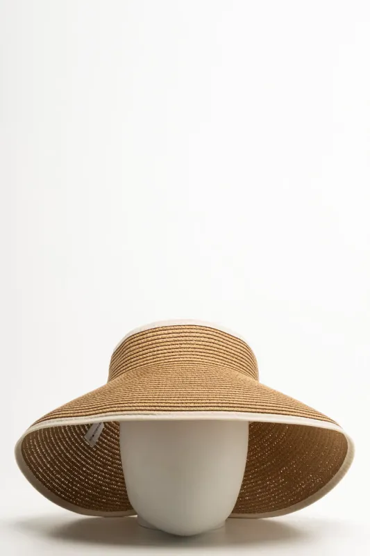 Roll-Up Visor Hat Natural sold by Ackermas
