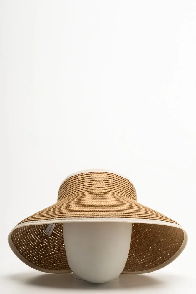 Roll-Up Visor Hat Natural sold by Ackermas
