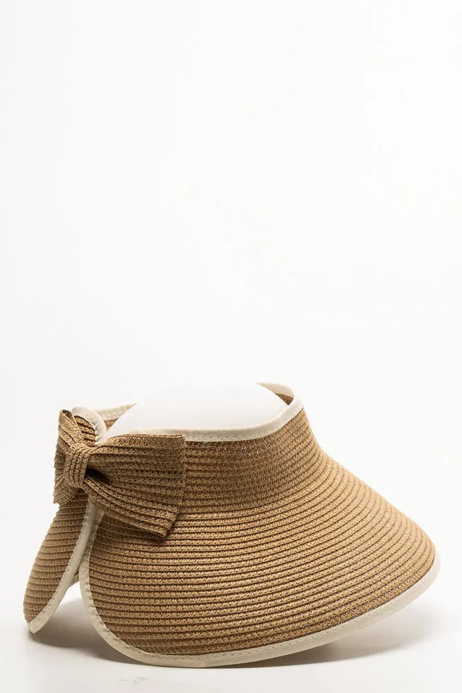 Roll-Up Visor Hat Natural sold by Ackermas product image thumbnail 2