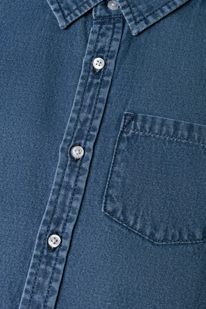 Short Sleeve Denim Shirt Blue sold by Ackermas product image thumbnail 2