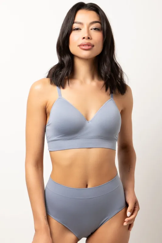 3 Pack Seamfree Brief Panties Blue And Cream sold by Ackermas
