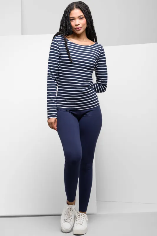 Wide Waist Leggings Navy sold by Ackermas