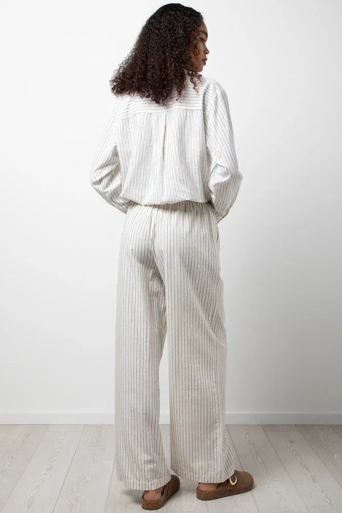 Linen Blend Pin Stripe Pants Stone sold by Ackermas product image thumbnail 4