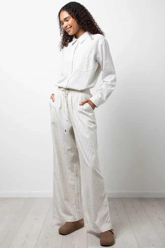 Linen Blend Pin Stripe Pants Stone sold by Ackermas product image thumbnail 3