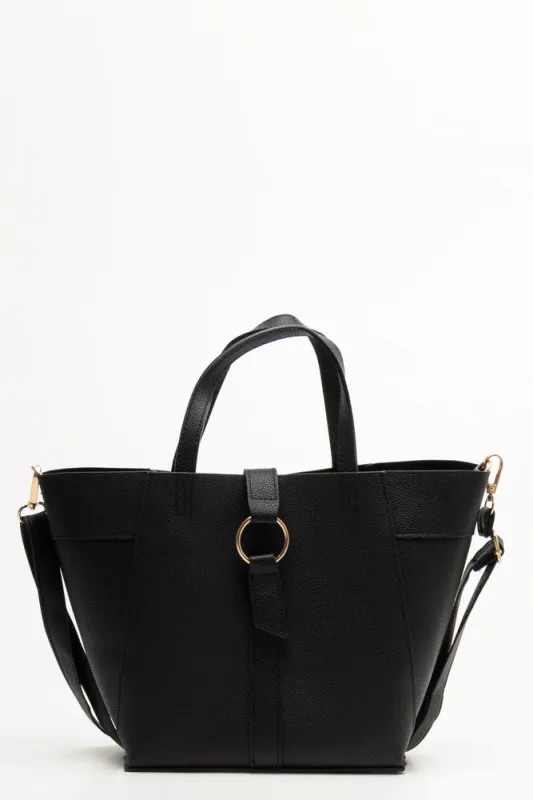 Mini Tote Handbag Black sold by Ackermas