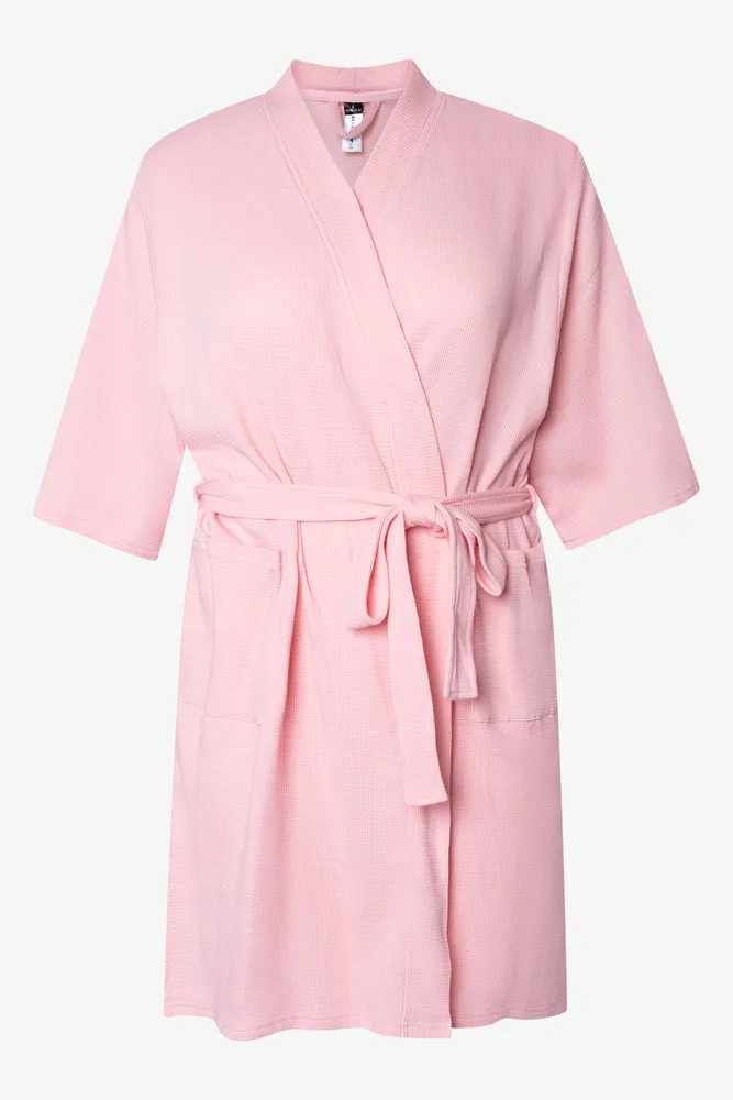 Waffle Gown And Scrunchie Set Pink sold by Ackermas product image thumbnail 2