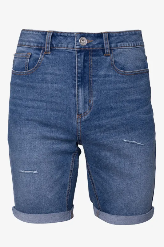 Denim Shorts Blue sold by Ackermas