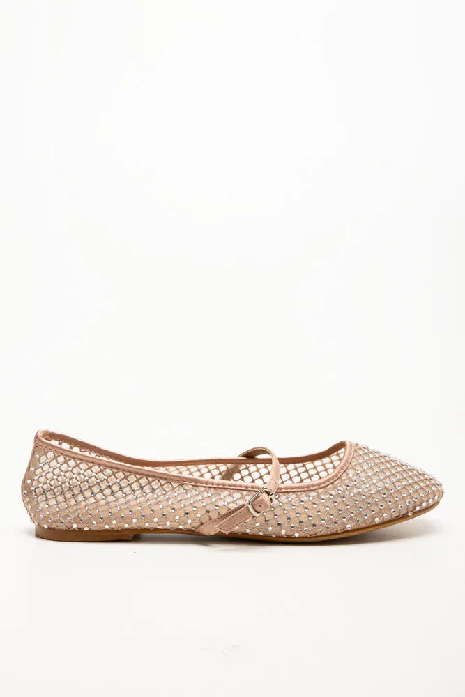 Diamante Ballerina Pump Rose Gold sold by Ackermas product image thumbnail 2