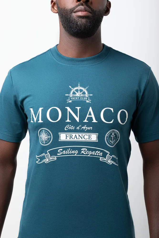 Relaxed Fit Short Sleeve T-Shirt Teal sold by Ackermas product image thumbnail 4