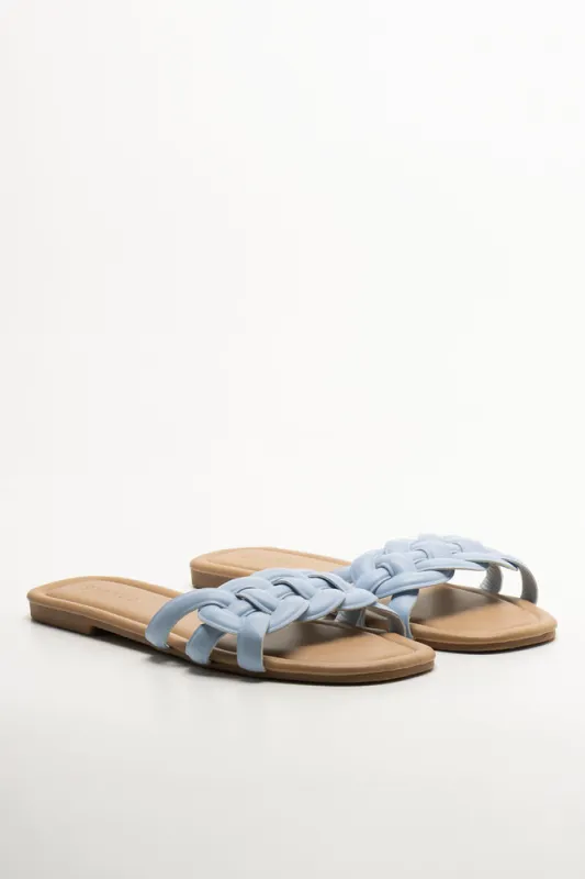 Mule Sandals Blue sold by Ackermas