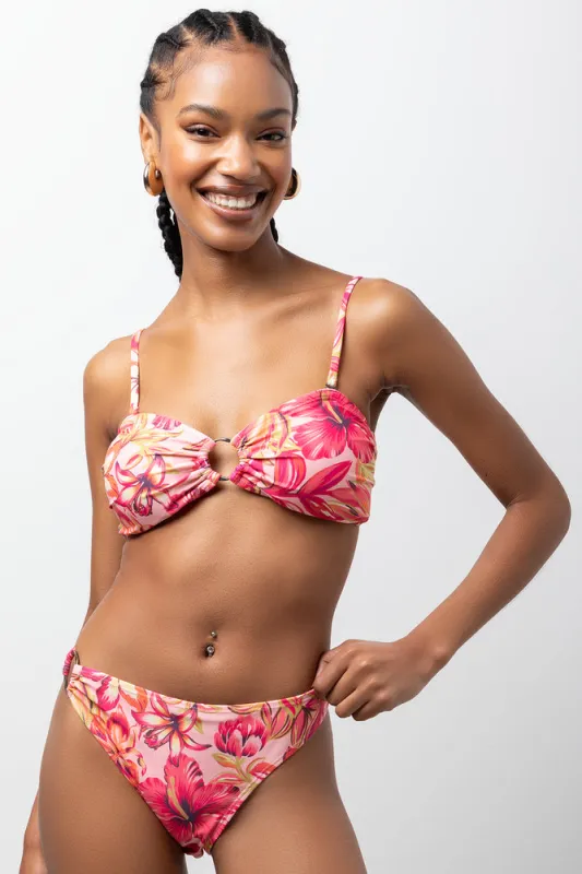 Tropical Print Bikini Top Multi sold by Ackermas
