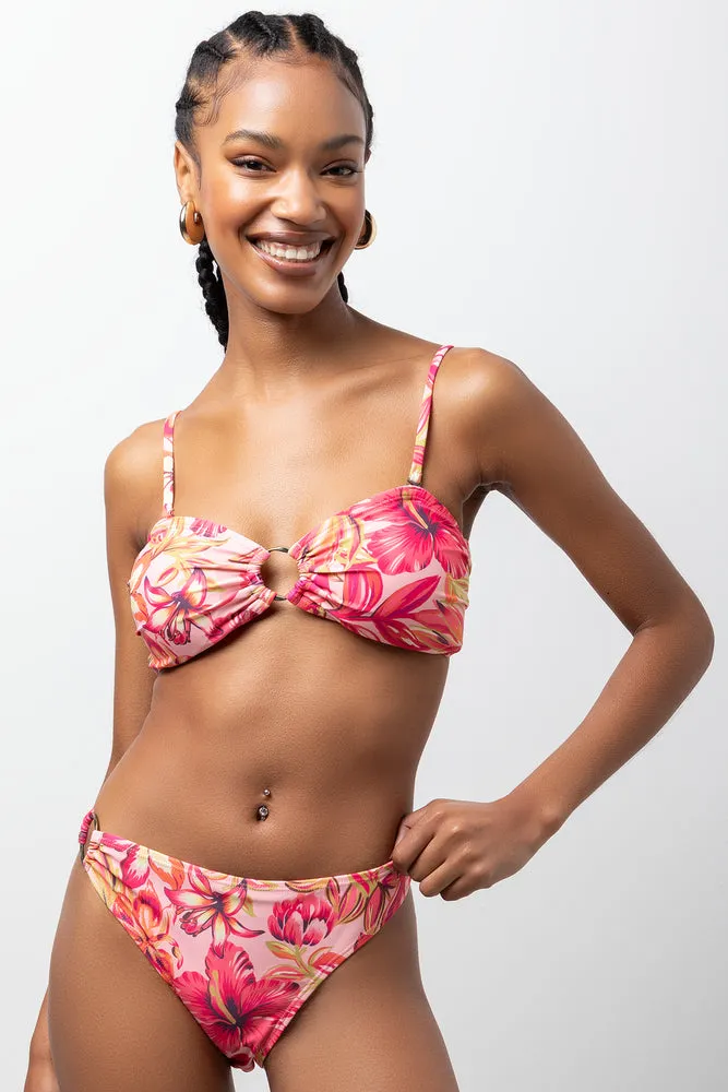 Tropical Print Bikini Top Multi sold by Ackermas