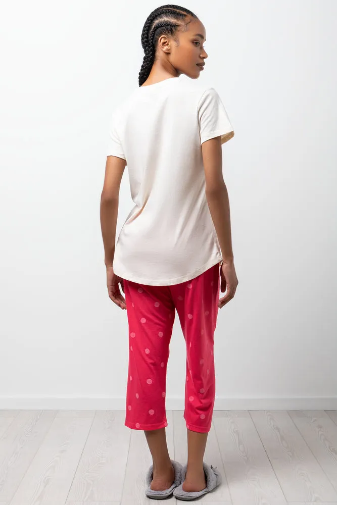 Good Night Capri Pyjamas Pink sold by Ackermas product image thumbnail 3