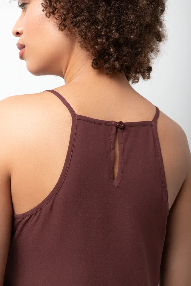 Tiered Strappy Dress Brown sold by Ackermas product image thumbnail 4