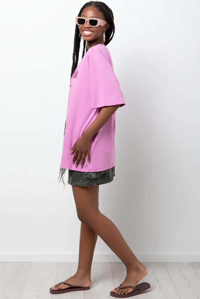 Oversized Graphic T-Shirt Pink sold by Ackermas product image thumbnail 2