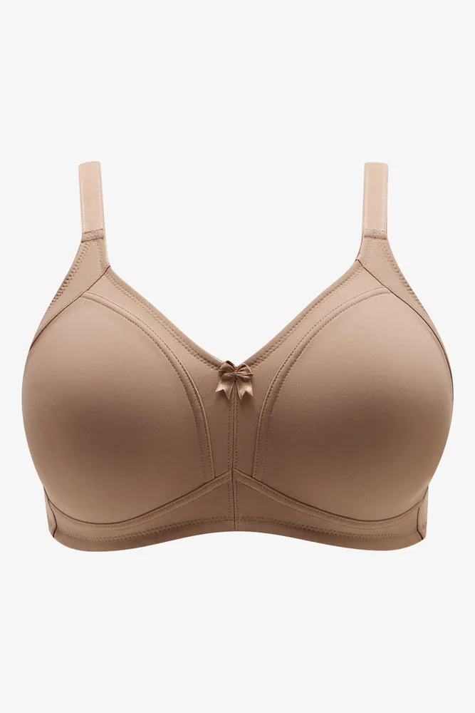 2 Pack Non Padded Wire Free Bras Black And Natural sold by Ackermas product image thumbnail 2