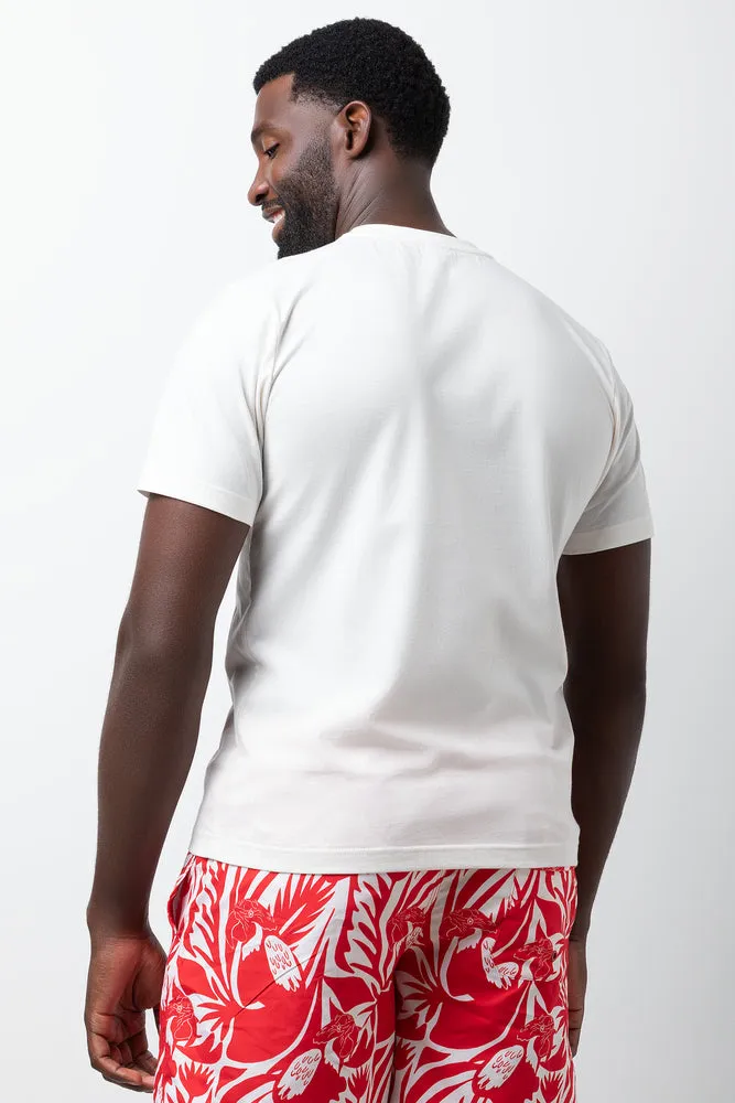 Relaxed Short Sleeve T-Shirt Natural sold by Ackermas product image thumbnail 3