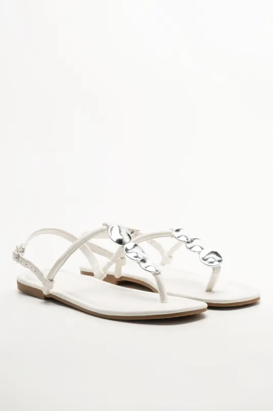 Thong Sandals White sold by Ackermas