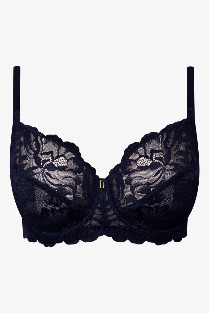 Plus Size 2 Pack Lace Non Padded Underwire Bras Navy And Blue sold by Ackermas product image thumbnail 3