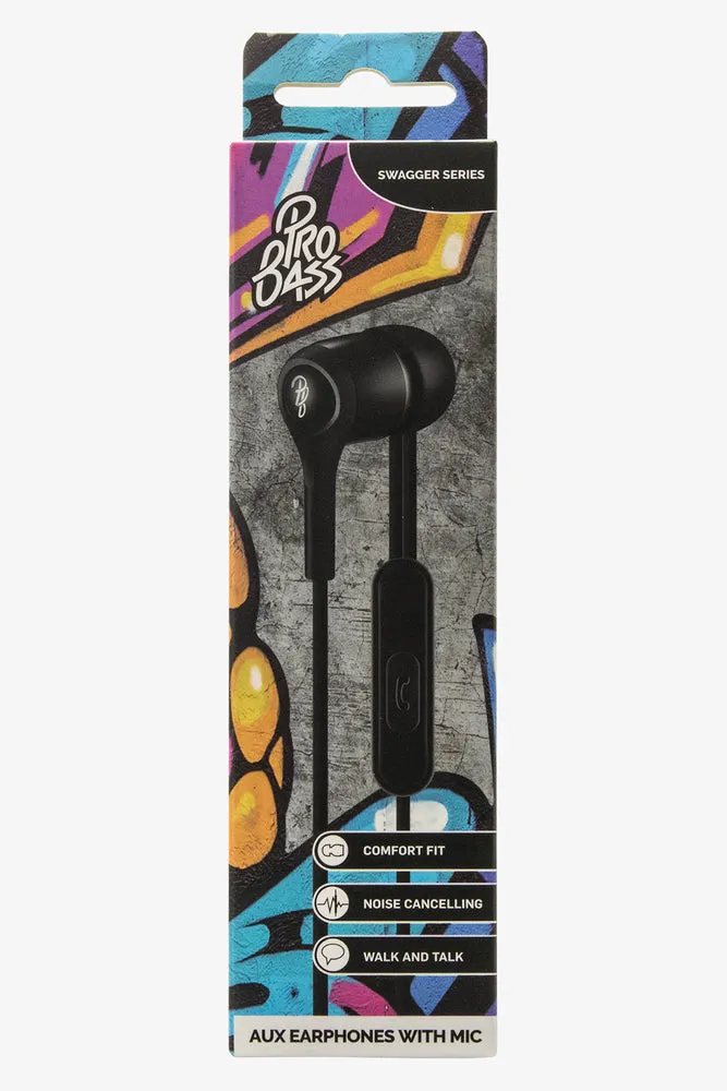 Pro Bass Swagger Aux Mic Earphones sold by Ackermas product image thumbnail 3