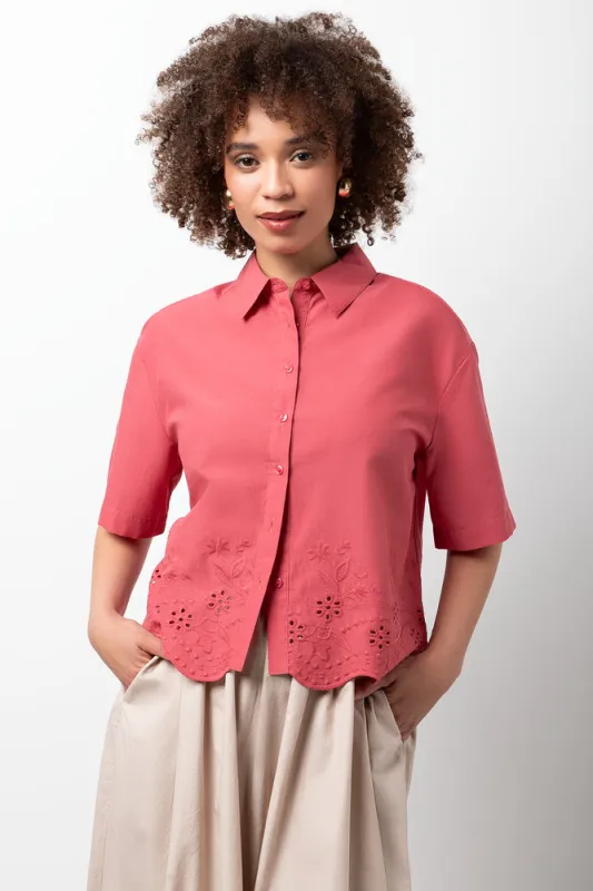 Ballerina Sleeve Shirt Rose Pink sold by Ackermas