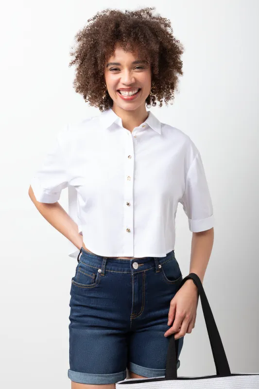 Ballerina Sleeve Shirt White sold by Ackermas