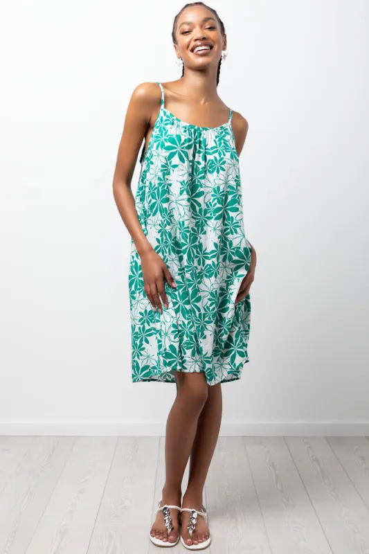 Floral Strappy Dress Green sold by Ackermas