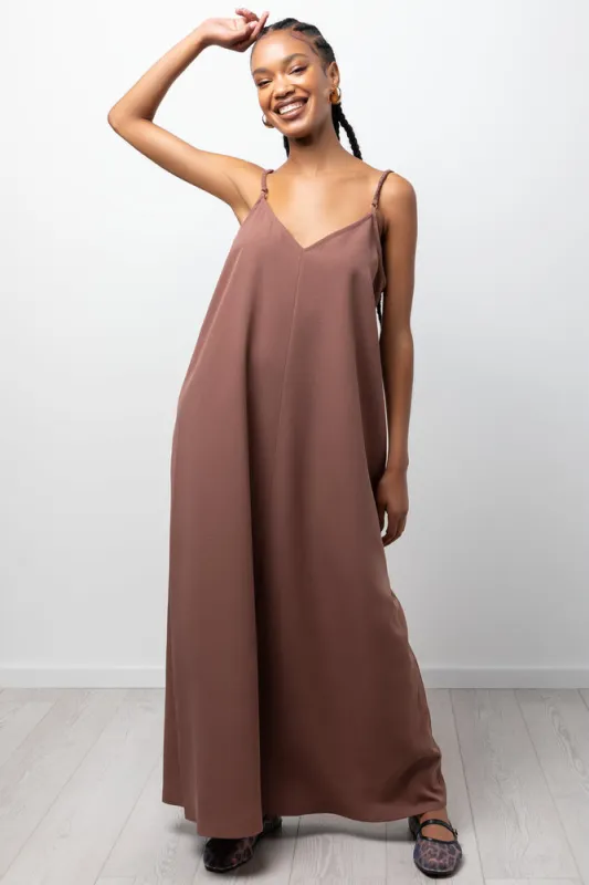 Maxi Dress Brown sold by Ackermas