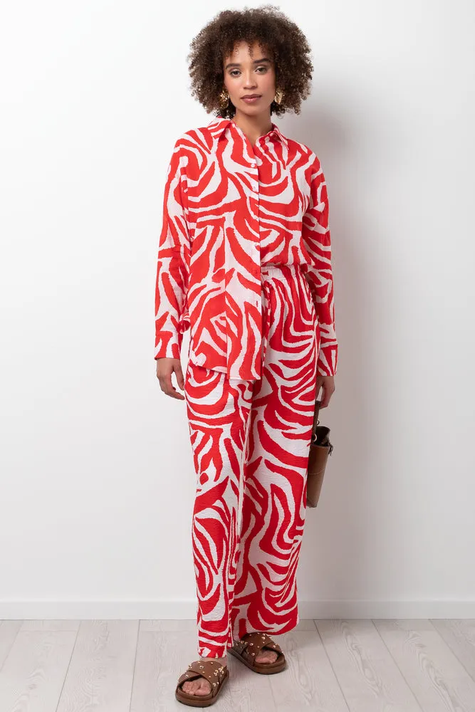 Relaxed Pants Red sold by Ackermas