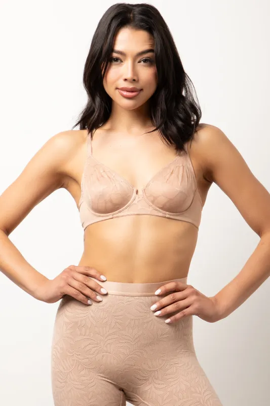 Mesh Underwire Bra Natural sold by Ackermas