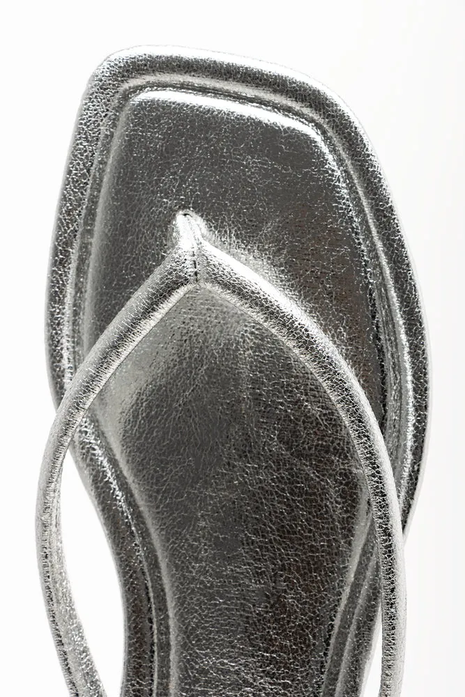 Thong Mule Sandals Silver sold by Ackermas product image thumbnail 5