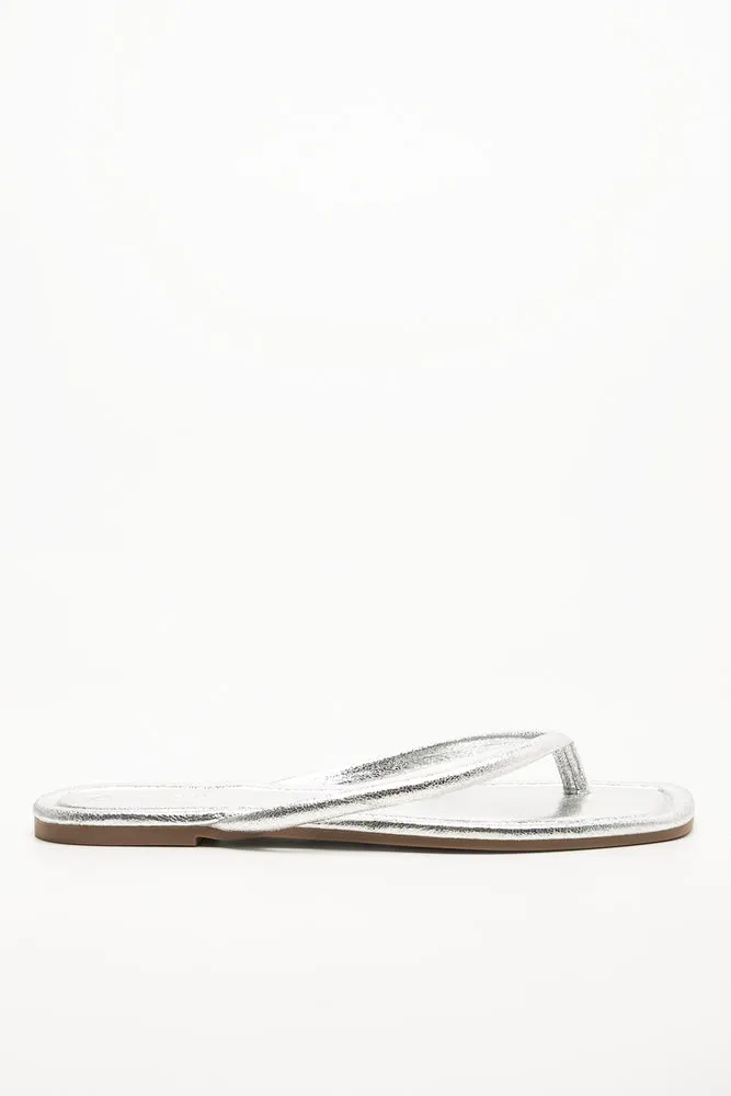 Thong Mule Sandals Silver sold by Ackermas product image thumbnail 2