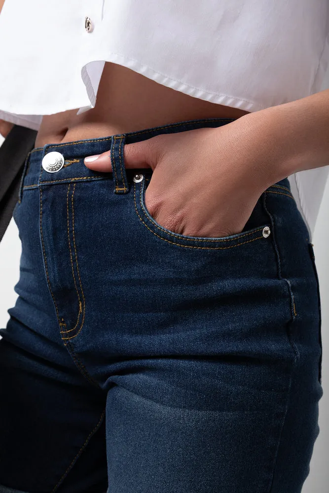 High Rise Denim Shorts Blue sold by Ackermas product image thumbnail 4