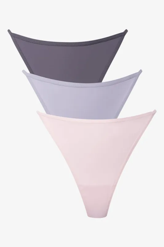 3 Pack Strappy Thongs Grey And Pink sold by Ackermas