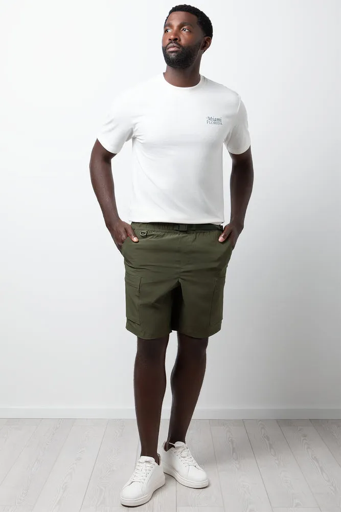 Cargo Shorts Green sold by Ackermas
