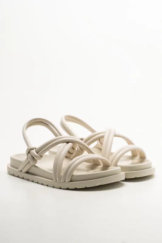 Padded Chunky Sandals White sold by Ackermas