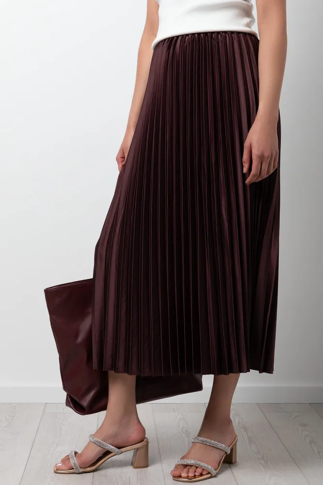 Maxi Pleated Skirt Brown sold by Ackermas product image thumbnail 2
