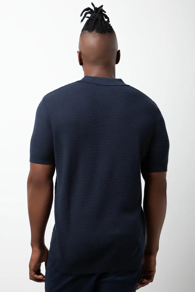 Knit Shirt Navy sold by Ackermas product image thumbnail 3