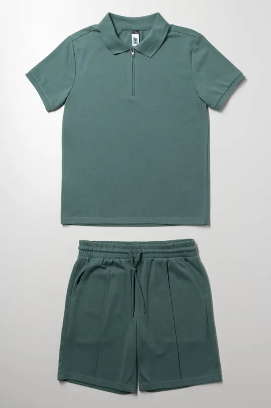 Shorts And Golfer Set Green sold by Ackermas