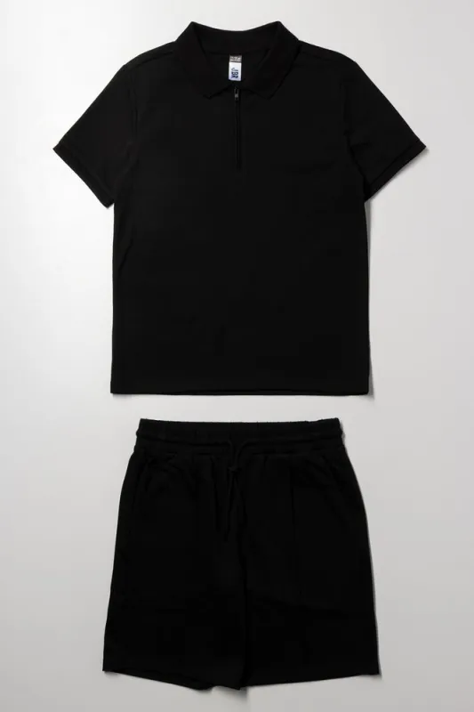 Shorts And Golfer Set Black sold by Ackermas