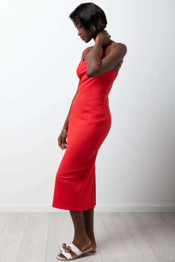 Strappy Bodycon Dress Red sold by Ackermas product image thumbnail 2