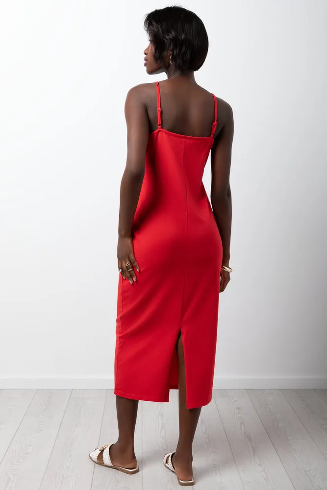 Strappy Bodycon Dress Red sold by Ackermas product image thumbnail 3
