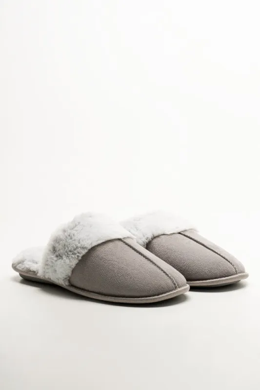 Seam Slippers Grey sold by Ackermas