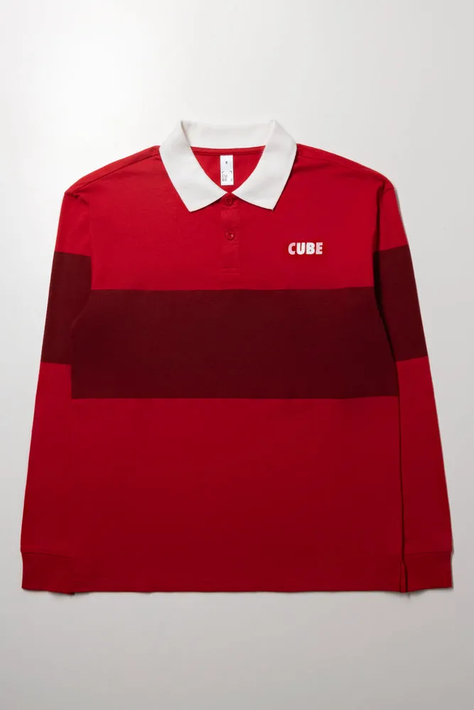 Stripe Rugby Top Red sold by Ackermas