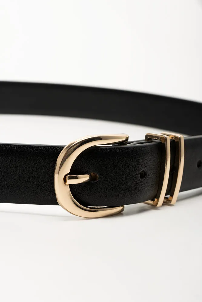 Triple Buckle Belt Black sold by Ackermas product image thumbnail 2